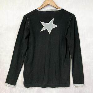 Gerard Darel Paris Womens Sweater Size 3 Large Cotton Cashmere Star Celestial‎